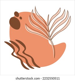  Resumen estético de vectores Boho Botanato