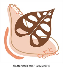  Vector Boho Aesthetic Abstract Botanical