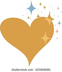 Vector of the boho heart clipart