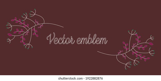 Vector boho icon and symbols - logo design templates - abstract design elements for decoration in modern minimalist style