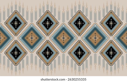 Vector Boho Navajo Tribal and Native American seamless pattern  geometric ethnic SouthWestern decor style  geometric ornament Aztec ornament pattern  for home decoration, textile and fashion