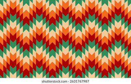 Vector Boho Navajo Tribal and Native American seamless pattern  geometric ethnic SouthWestern decor style  geometric ornament Aztec ornament pattern  for home decoration, textile and fashion
