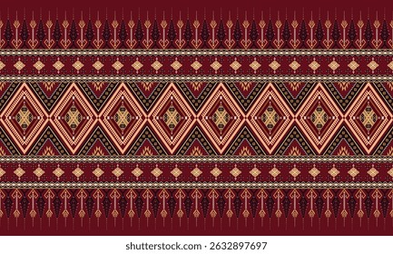 Vector Boho Navajo Tribal and Native American seamless pattern  geometric ethnic SouthWestern decor style  geometric ornament Aztec ornament pattern  for home decoration, textile and fashion