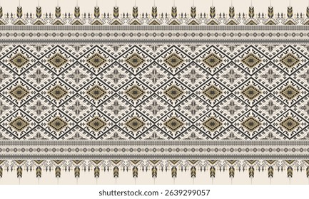 Vector Boho Navajo Tribal and Native American seamless pattern  geometric ethnic SouthWestern decor style  geometric ornament Aztec ornament pattern  for home decoration, textile and fashion