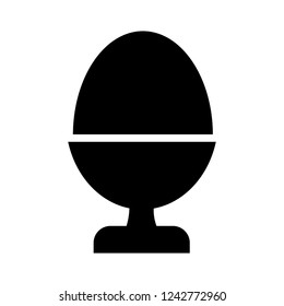 vector boiled egg icon