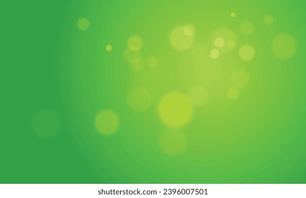 Vector bokeh abstract green background design