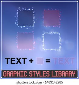 Vector Bokeh Effects for text and shapes