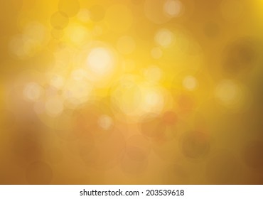 Vector bokeh golden background.