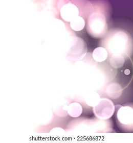 Vector bokeh light vintage background.