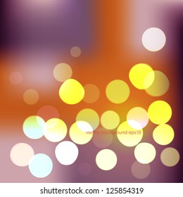 Vector bokeh lights illustration