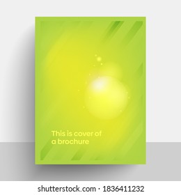 Vector Bokeh poster design. Abstract vector presentation of art poster. Flyer design content background. Design layout template. 