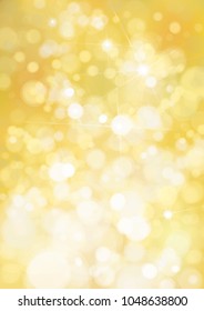 Vector bokeh, sparkle, golden background.