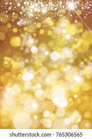 Vector bokeh, sparkle, holiday background.