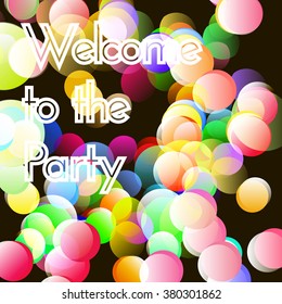 Vector bokeh splash of lights for party background.