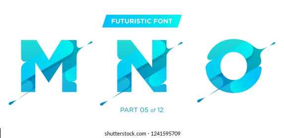 Vector Bold Geometric Rounded Font Design. Ultra Modern and Stylish Futuristic Typeset for Electronic Dance Music Poster Design, Night Club Flyer Template, Event Poster, DJ Party Banner.