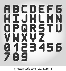 Vector Bold Monospaced Font