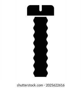 Vector Bolt Glyph Icon Design
