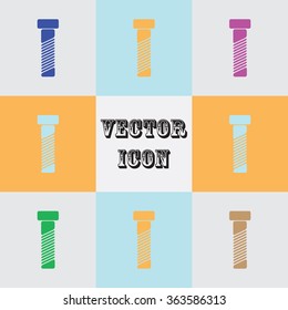 Vector bolt icon