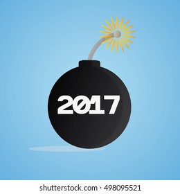 Vector Bomb With Cartoon Style