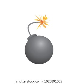vector bomb icon, bomb cartoon illustrations