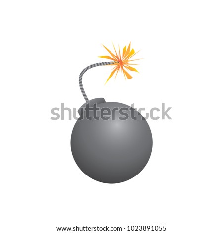 vector bomb icon, bomb cartoon illustrations