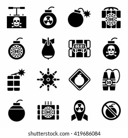 Vector Bomb icon set
