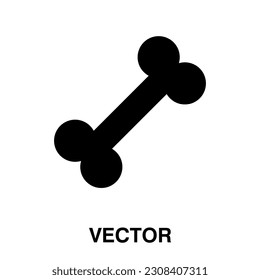 icono de hueso vector. ilustración vectorial en fondo blanco..eps
