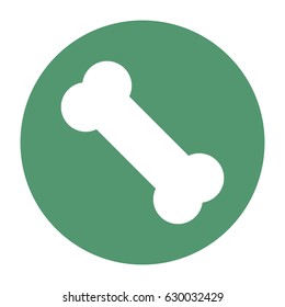 Vector Bone Within A Circle Icon