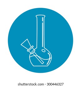 Vector bong for smoking icon