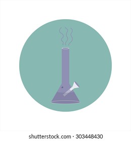 Vector bong for smoking icon
