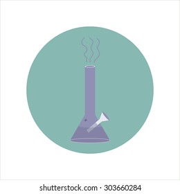 Vector bong for smoking icon