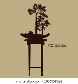 Vector of Bonsai tree.