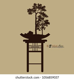 Vector of Bonsai tree.