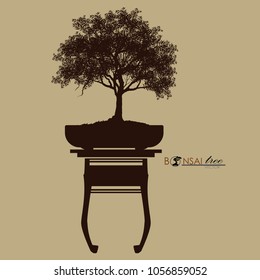 Vector of Bonsai tree.