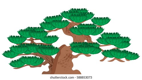Vector Bonsai Tree