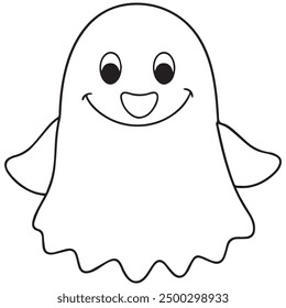 Vector boo ilustración de diseño sobre fondo blanco. Concepto de empleos y ocupaciones. 
Personajes de dibujos animados. Educación y los niños de la escuela para colorear página, imprimible, actividad, hoja de trabajo, tarjeta.