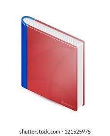 Vector book. Book business and textbook.