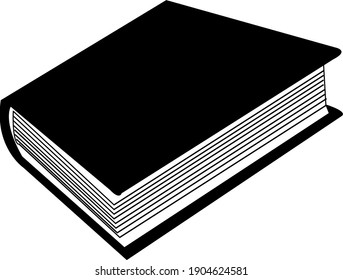 vector book clip art,vector illustration in black color.