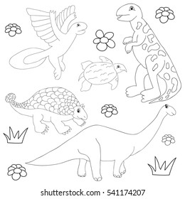 Coloring Book Set Birds Outline Kids Stock Vector (Royalty Free) 1624765666