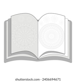 Vector Book coloring Book page