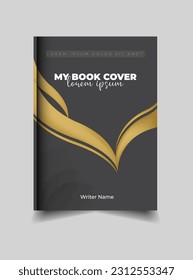 vector book cover or annual report cover template