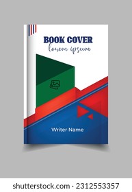 vector book cover or annual report cover template