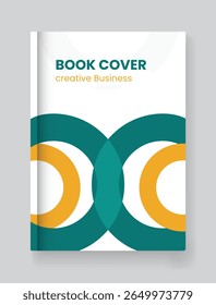 Vector book cover and annual report design template 