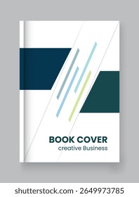Modelo de capa de livro vetorial e de relatório anual 