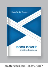 Vector book cover and annual report design template 