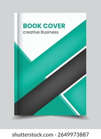 Vector book cover and annual report design template 