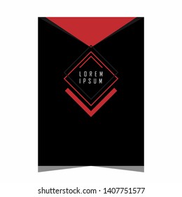 Vector Book Cover with classic design