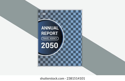 Vector book cover design annual report Template in A4.