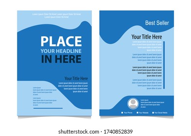 Vector Buchdeckeldesign Vorlage. Einfache Anpassung an Broschüre, Geschäftsbericht, Poster, Corporate Präsentation, Flyer und Banner. Bearbeitbare Datei in EPS.10