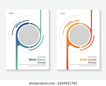 plantilla de diseño de portada de libros vectores 